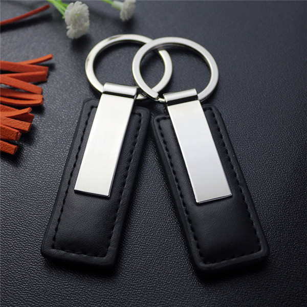 Premium PU Leather Keychain Zinc Alloy Key Ring