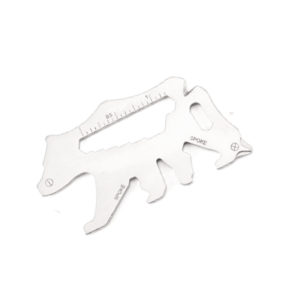 Grizzly Shaped Outdoor Tool Card