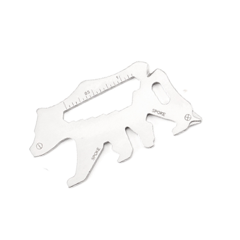 Grizzly Shaped Outdoor Tool Card