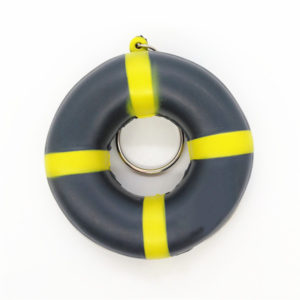 PU Life Buoy Stress Ball Keychain
