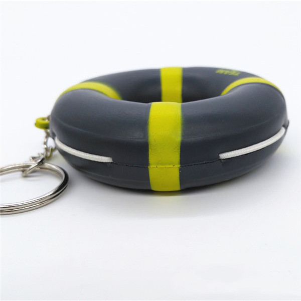PU Life Buoy Stress Ball Keychain