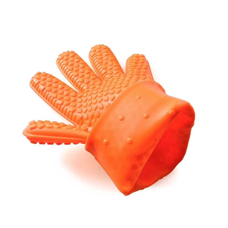 Multi-colored Silicone Oven Mitt With Sleeve