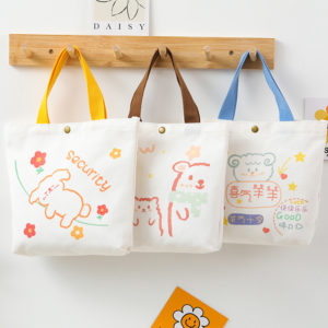 Cartoon Canvas Tote Gift Bag Wholesale