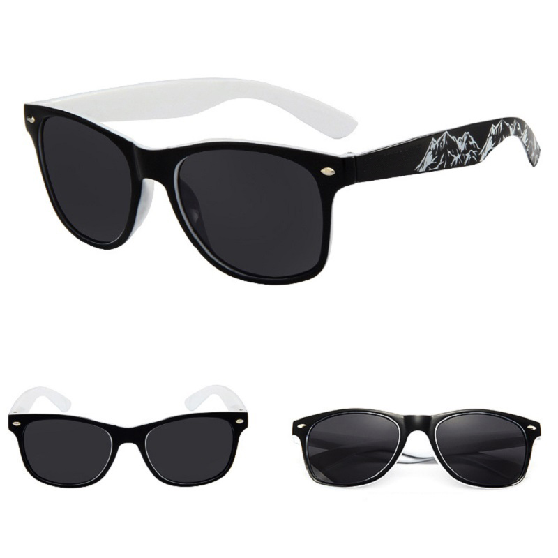 Two-Toned Sunglasses with Full Frame Imprint