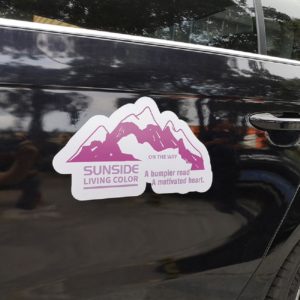 Magnetic Car Sticker Custom Shapes Sizes