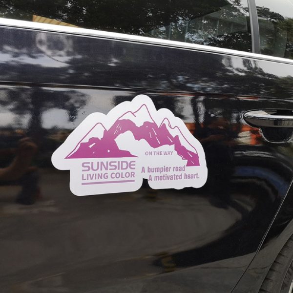 Magnetic Car Sticker Custom Shapes Sizes