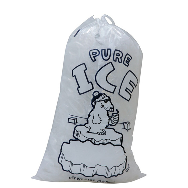 Food Grade Clear Disposable LDPE Ice Cubes Bag