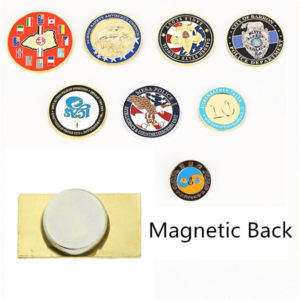 Enamel Lapel Pin with Magnetic Back Magnet Badge