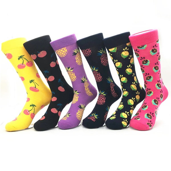 Over All Design Woven Cotton Socks