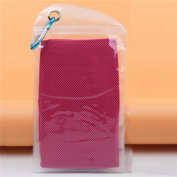Ice Cooling Quick-drying Towel with Carabiner