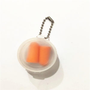 Foam Earplugs In Clear Case With Chain
