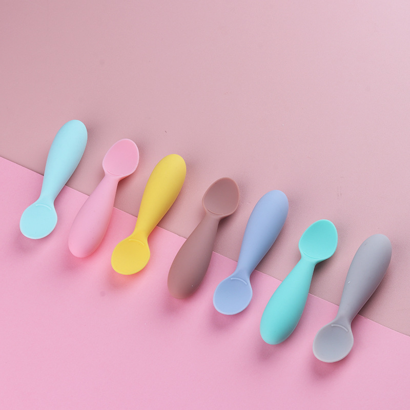 Baby Eating Training Silicone Spoon