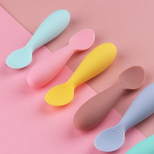 Baby Eating Training Silicone Spoon