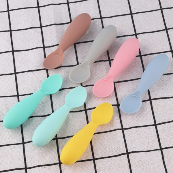 Baby Eating Training Silicone Spoon