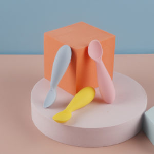 All Silicone Children's Fork and Spoon Set