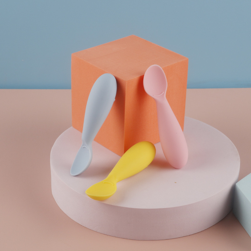 All Silicone Children's Fork and Spoon Set