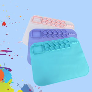 Silicone Art Drawing Pads with Color Palette