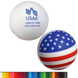 Ball Stress Ball with American Flag