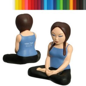 Cross-Legged Seated Yoga Girl Stress Ball