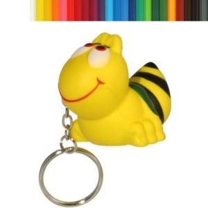Bee PU Stress Ball Key Chain