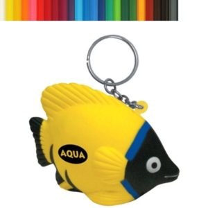 Tropical Fish PU Stress Ball Key Chain