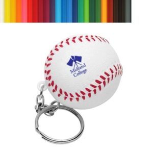 Baseball PU Stress Reliever Key Chain