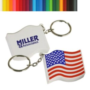 US Flag PU Stress Ball Key Chain
