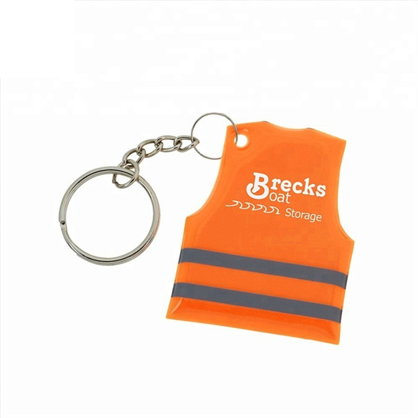 Reflective Safety Vest Keychain