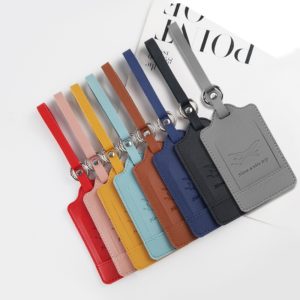 Customisable PU Leather Luggage Consignment Tag