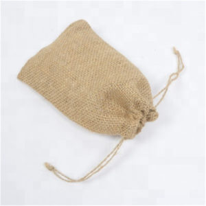 Jute Drawstring Shoe Bag