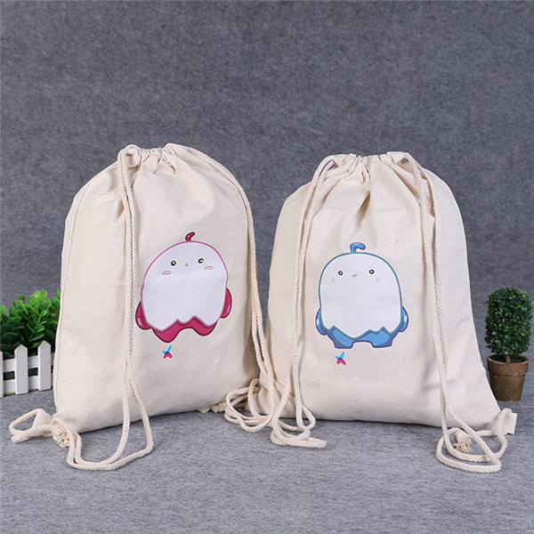 8oz Cotton Canvas Drawstring Backpacks