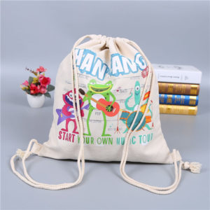 8oz Cotton Canvas Drawstring Backpacks