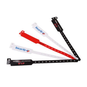 L-Shaped Vinyl PVC Wristbands Plastic Bracelet