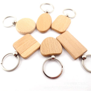 Custom Wood Engraved Key Chain