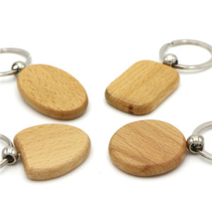 Custom Wood Engraved Key Chain