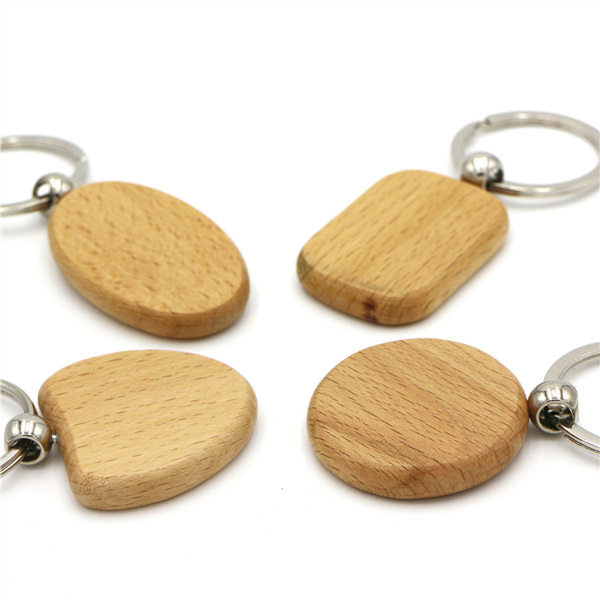 Custom Wood Engraved Key Chain