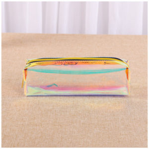 Clear PVC Iridescent Holograhic Pencil Pouch