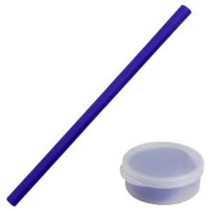 Silicone Drinking Straw in Case - Circle