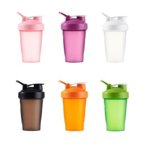 14oz Shaker Shake Bottle Frosted Non Slip Leak Proof Fitness
