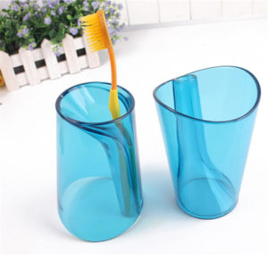Transparent Toothbrush Cup and Holder
