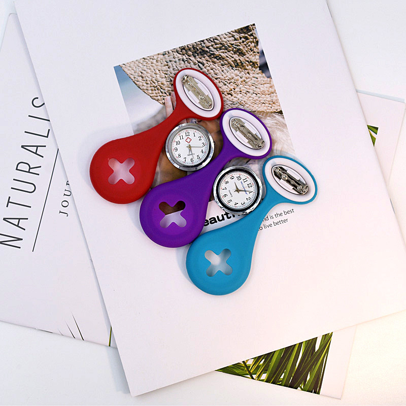Silicone Watch for Nurses - Brooch Style