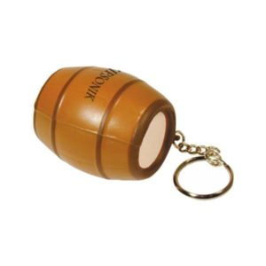 Custom Barrel Keychain Stress Ball