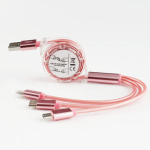 Retractable 3-in-1 Multi-Function USB Charging Cable Charge Buddy