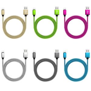 Nylon Woven Braided  Android Charging Cable