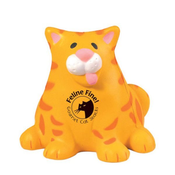 Cute Fat Cat Design Stress Ball