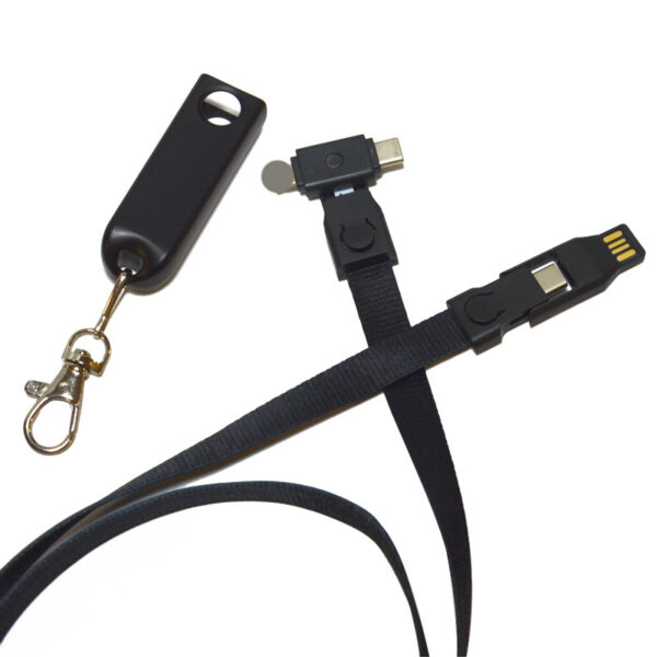 3-in-1 Lanyard Cell Phone Charging Cable