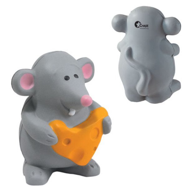 Cute Mouse w/ Cheese Design Stress Ball