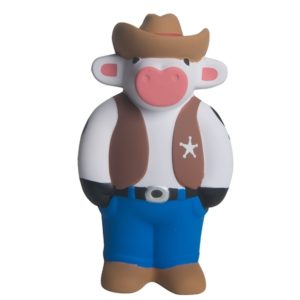 Cowboy Cow Design Stress Ball