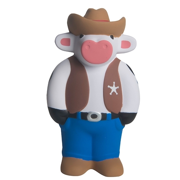Cowboy Cow Design Stress Ball