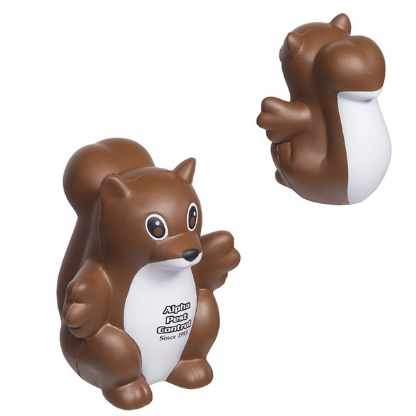 Brown and White Squirrel Stress Ball